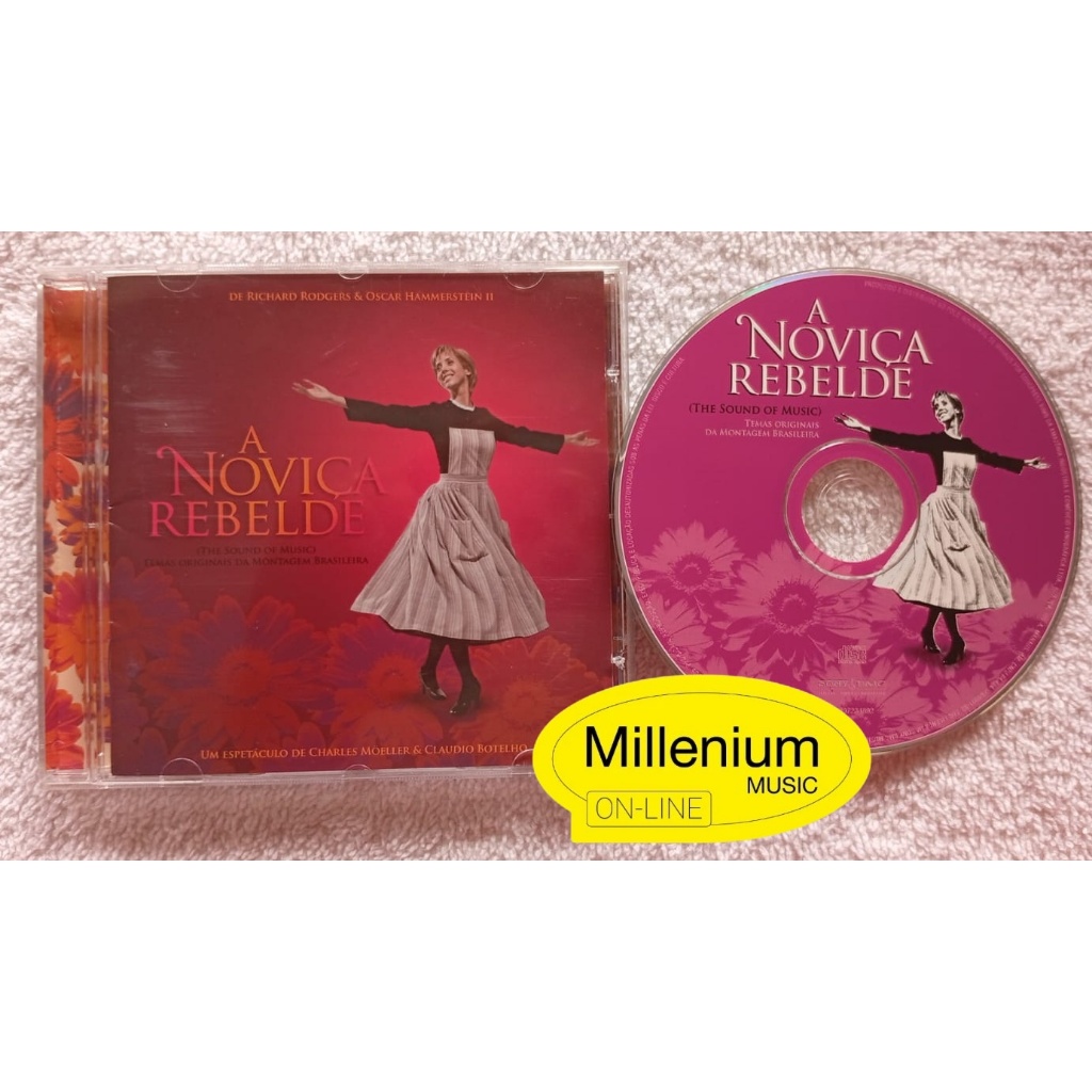 CD A Noviça Rebelde Temas Originais Da Montagem Brasileira 2008 Original Gravadora Colecionador Ótimo Estado