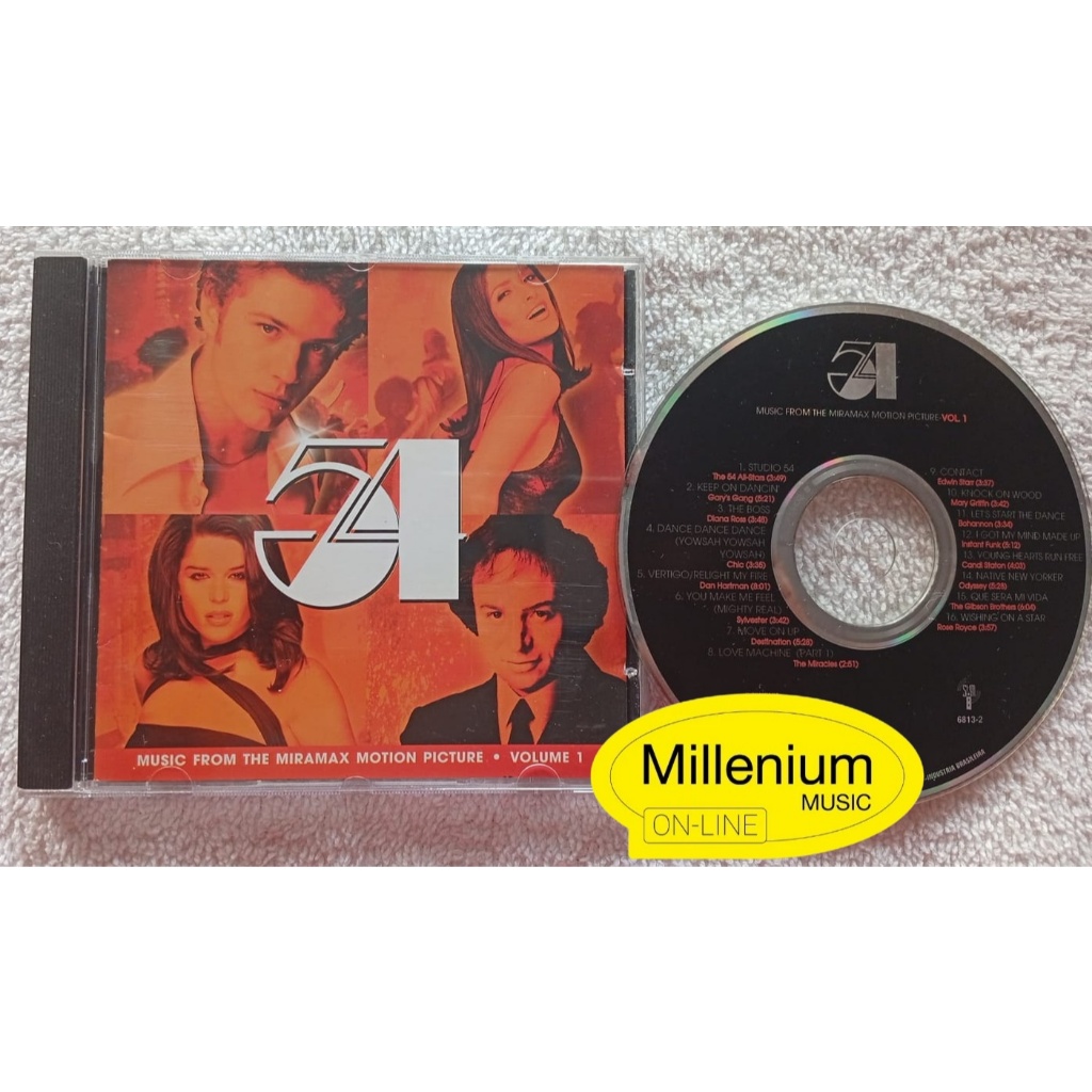 CD Studio 54  Volume 1 Trilha Sonora Do Filme 1998 Original Gravadora Colecionador Ótimo Estado