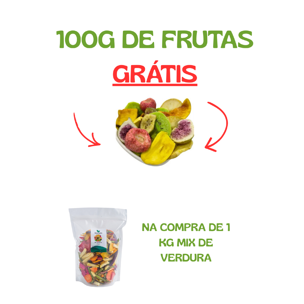 🔥 COMPRE 1KG DE MIX DE VERDURAS LIOFILIZADAS E GANHE 100G GRÁTIS DE FRUTAS LIOFILIZADAS 🔥Chips Naturais e Saudáveis