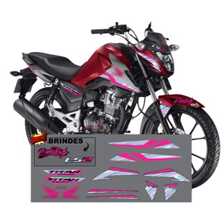 ADESIVO TITAN 160 2025 HOLOGRÁFICO E DIVERSAS COMBINAÇÕES em Oferta na Shopee