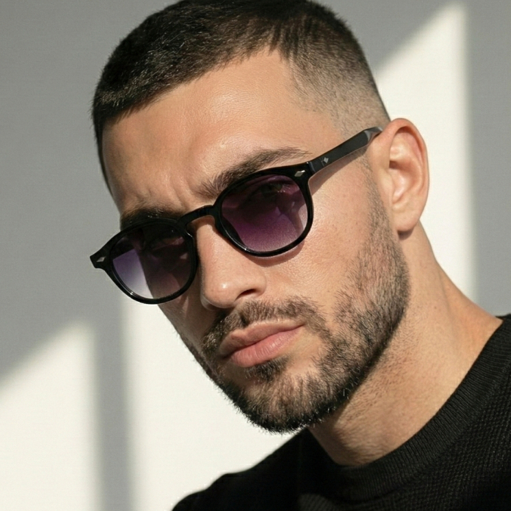 Óculos de Sol Miami Redondo Premium Flexível Clássico Hype Verão uv400 Feminino Masculino em Oferta na Shopee