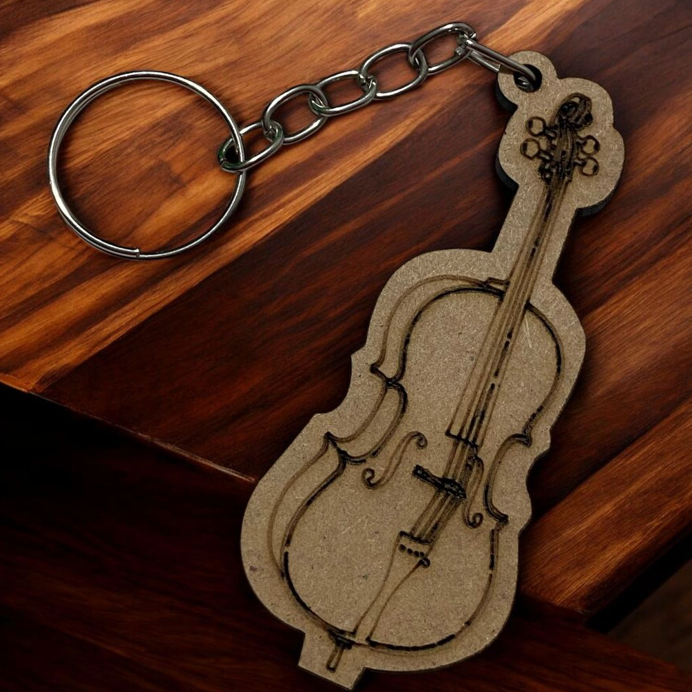 Chaveiros Violoncelo Mdf Instrumento Musical CCB Lembrancinha Eventos Festividade Igreja