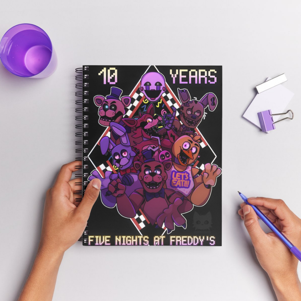 Kit 1, 5 ou 10 Adesivos Para Capa de Caderno Five Nights At Freddy's 10  Excelente Qualidade Vinil em Oferta na Shopee