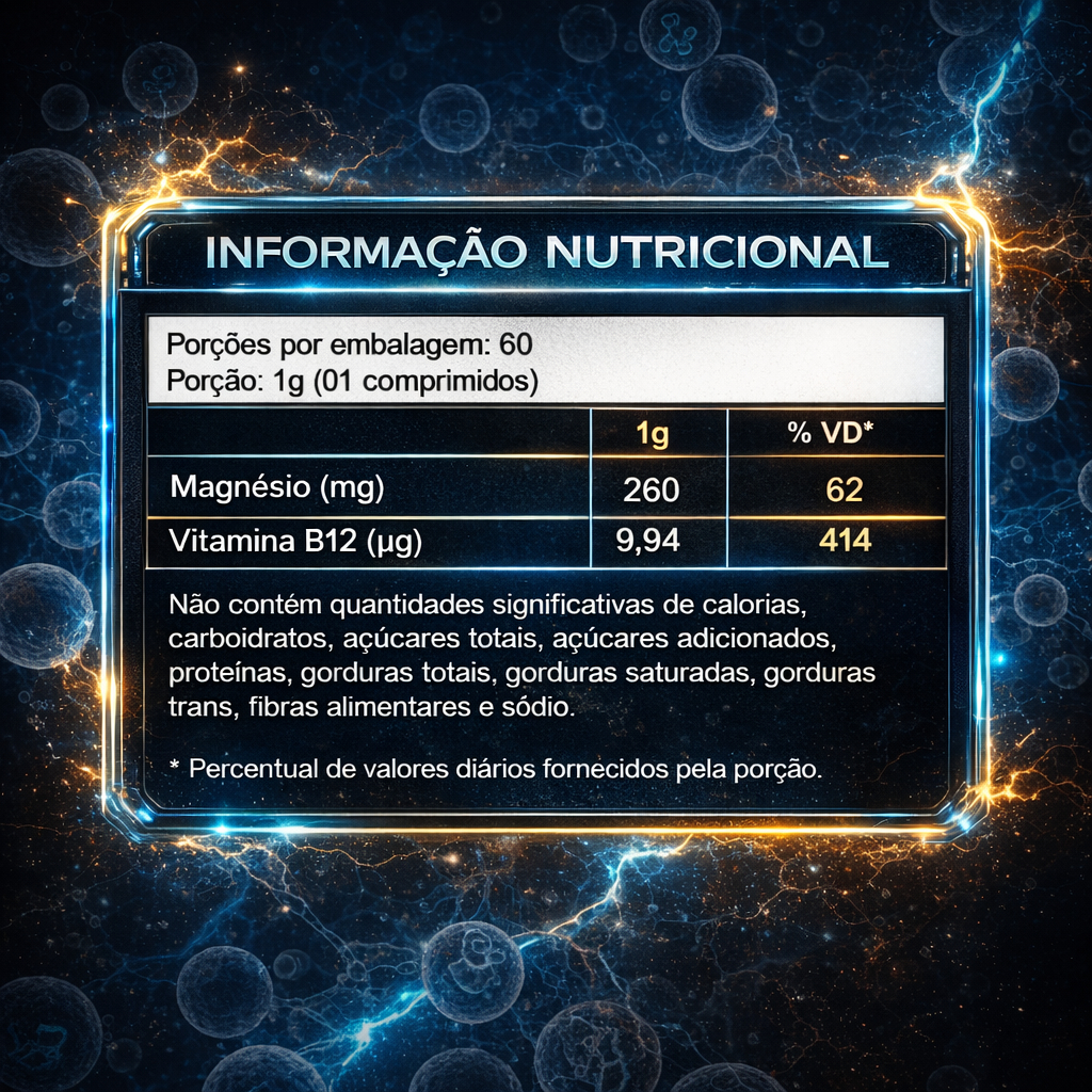 6 Magnésio + B12 Ascorbato Bisglicinato Oxido Taurato Energia Foco e Saude Muscular - ENVIO RÁPIDO