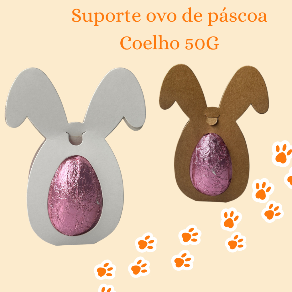 Ovo de páscoa 50g Suporte Coelho - 413 Jm Distak em Oferta na Shopee
