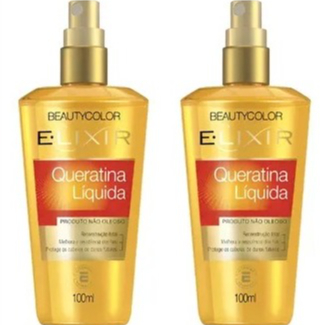 Kit Elixir Queratina Líquida 2 unidades BeautyColor Produto para Cabelo