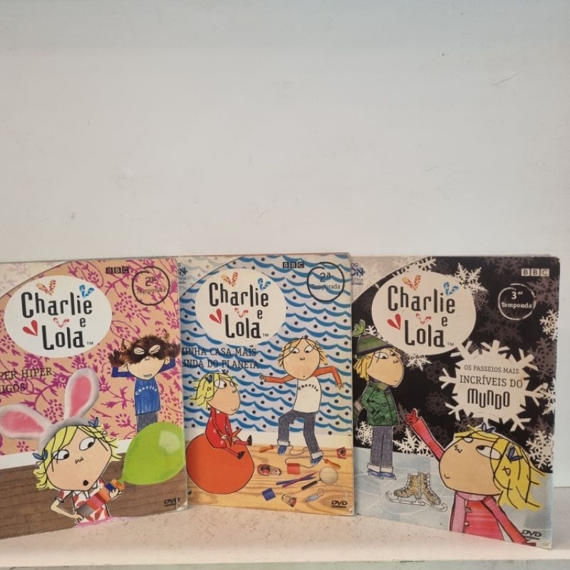 Kit Dvd Original - Charlie e Lola - 3 Dvd's - Temporadas 2 e 3