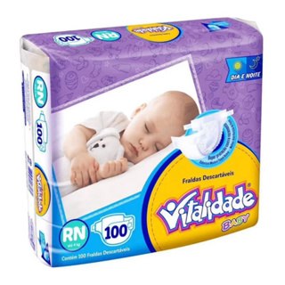 Fraldas Infantil Vitalidade Baby Pacotão econômico em Oferta na Shopee