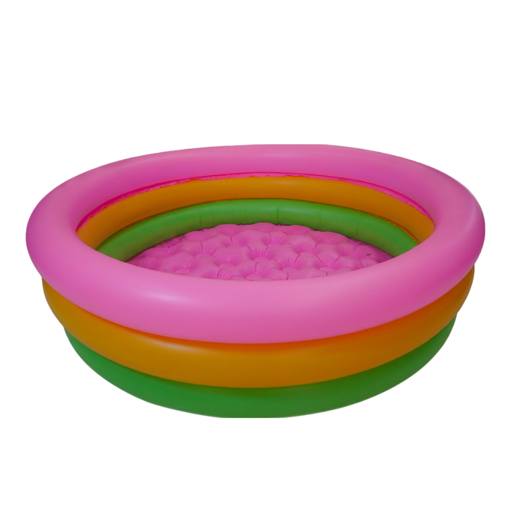 Piscina Banheira Infantil 270 Litros 116cm  - Fundo Rosa Inflável Macio - Resistente - Certificação Inmetro - QUEEN SHOP em Oferta na Shopee