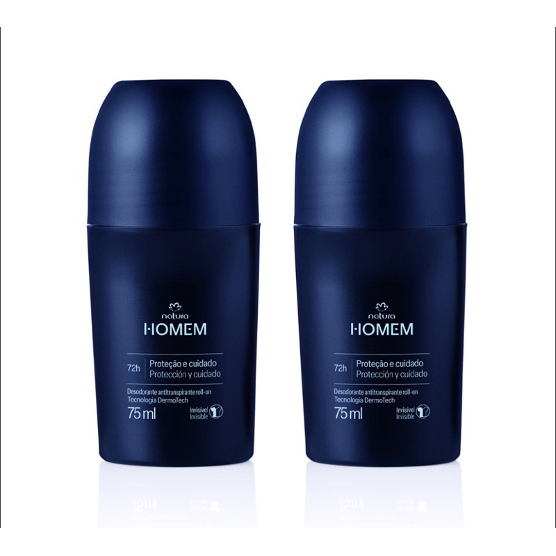 kit com 2 unidades Desodorante Roll-on Natura Homem - Natura
