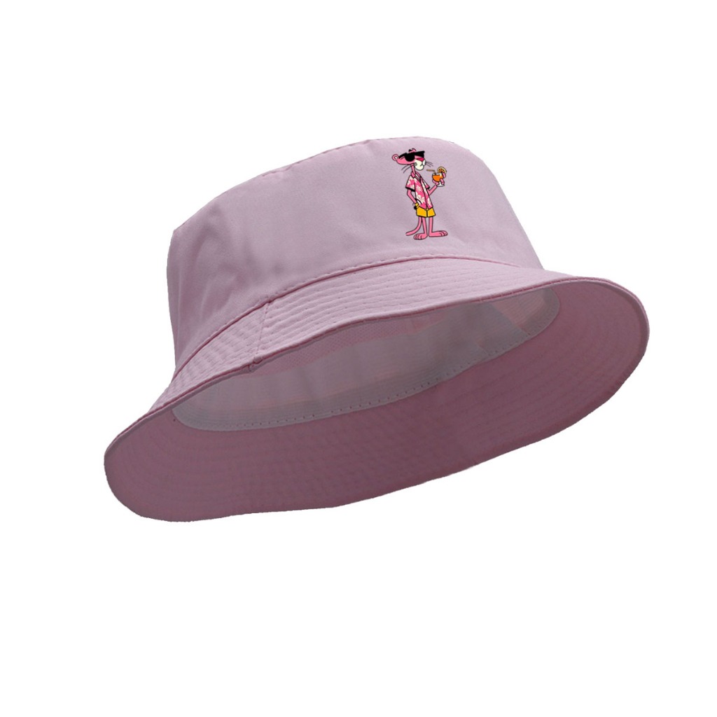 Chapéu praia Bucket Hat cata ovo Pantera Cor De Rosa Suco Tranquilo Desenho