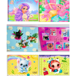 Caderno (Desenho e Cartografia )Espiral Capa Dura Conto de Fada Sweetness 80 Folhas - Jandaia Menina em Oferta na Shopee