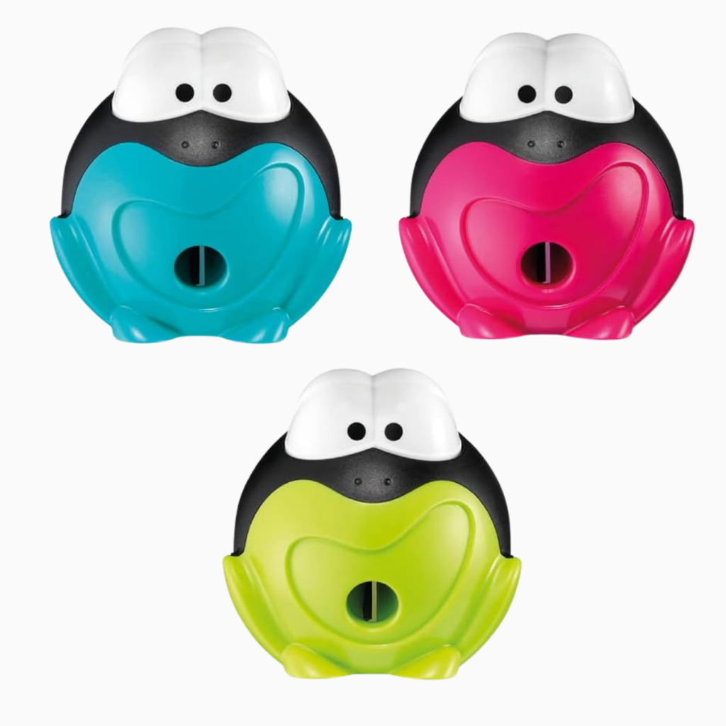 Apontador Escolar Infantil  CROC CROC SAPO 1 Furo Com Deposito MAPED em Oferta na Shopee