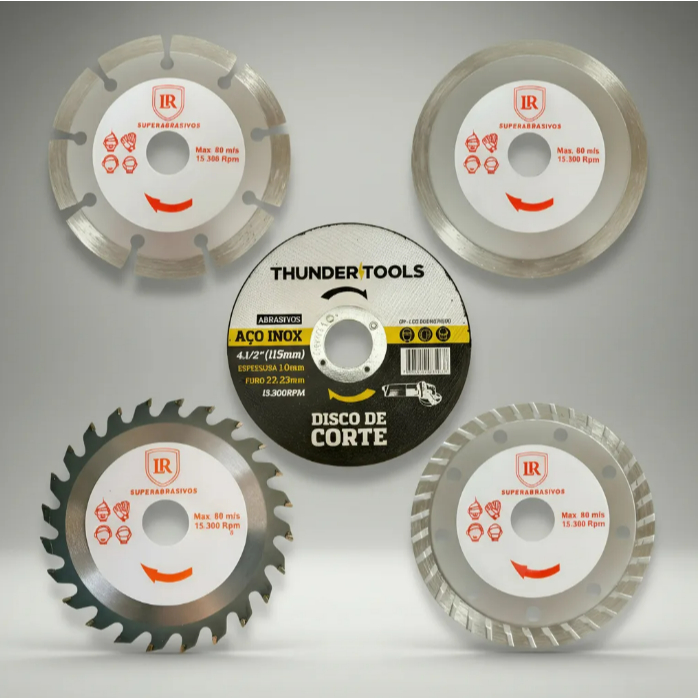 Discos Diamantados Cortar Madeira Granito Mármore Concreto Alvenaria Piso Cerâmica Aço Inox em Oferta na Shopee