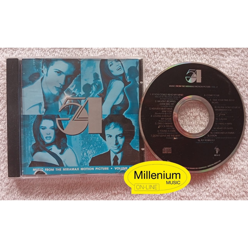 CD Studio 54 Volume 2 Trilha Sonora Do Filme 1998 Original Gravadora Colecionador Ótimo Estado