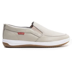Sapatênis Slip On Masculino Couro Confortável Fácil De Calçar