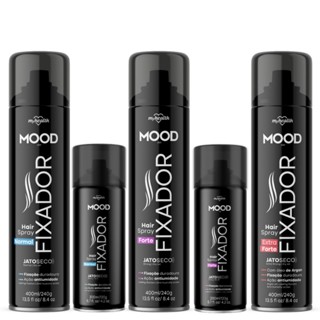 Spray Fixador Para Cabelo Mood 200ml e 400ml - Normal - Forte - Extra Forte - Laquê Brilho em Oferta na Shopee