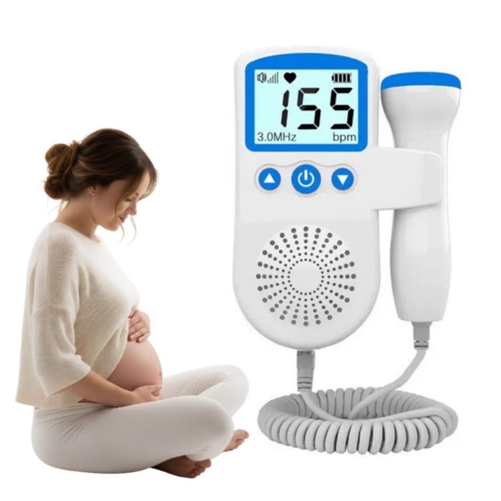 Monitor Fetal Doppler Ouça os Batimentos do Bebê em Casa em Oferta na Shopee