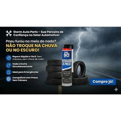 Reparador de Pneu Spray Car 80 Original - Selante Inflador Emergência Pneu Furado Rápido