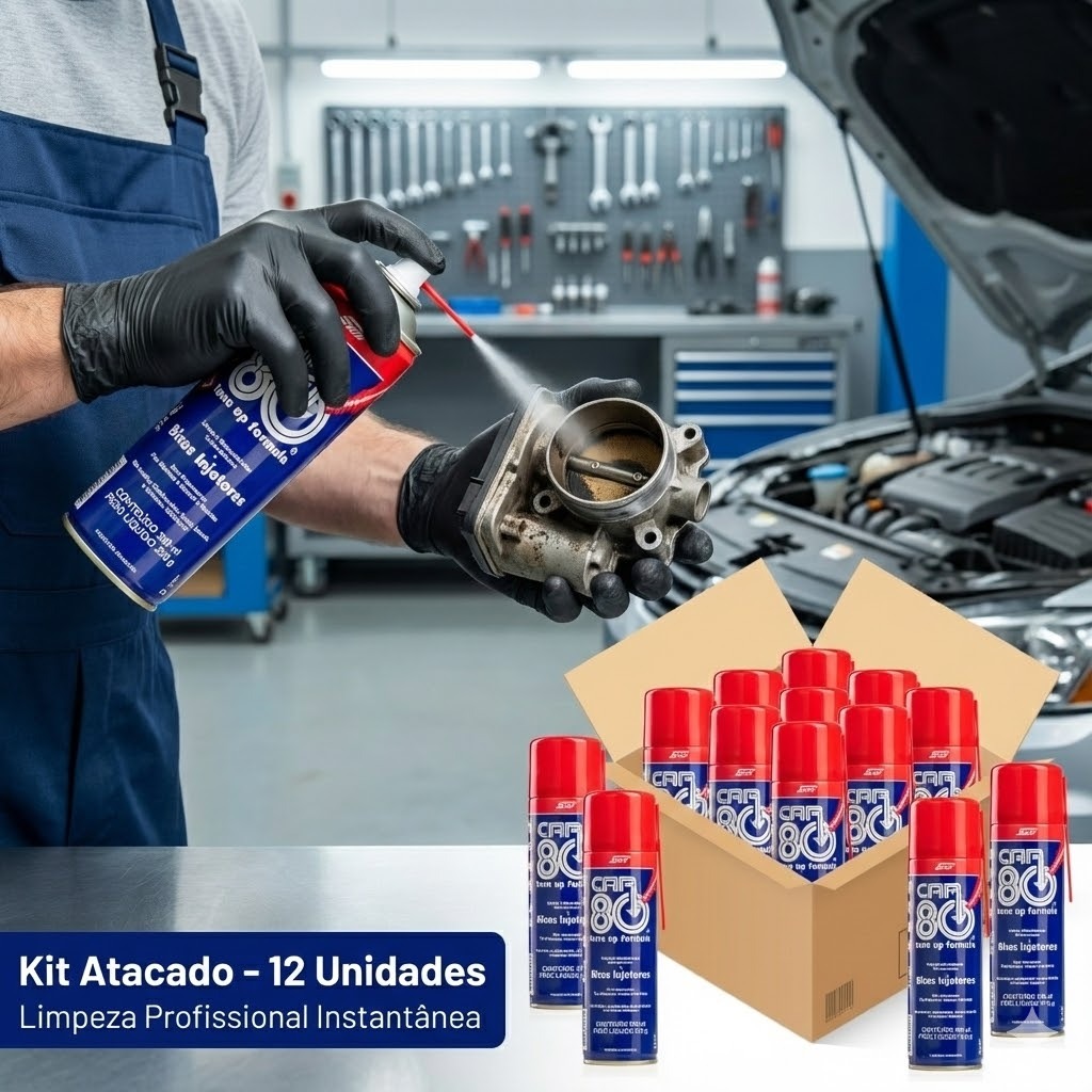 Caixa 12 Descarbonizante Car 80 300ml - Revenda Atacado Limpa TBI Original