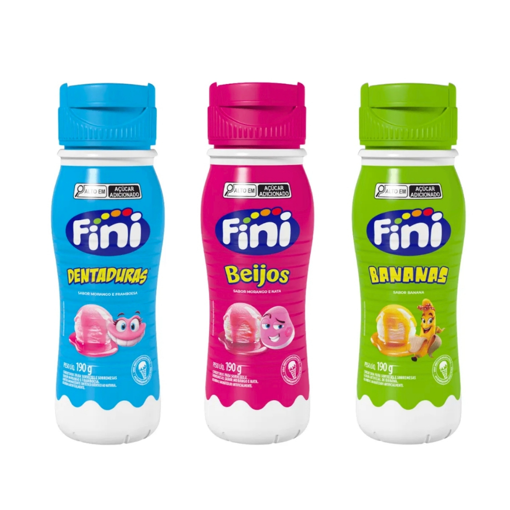 Calda Cobertura Para Sorvete e Sobremesas 190g Sabores Fini em Oferta na Shopee