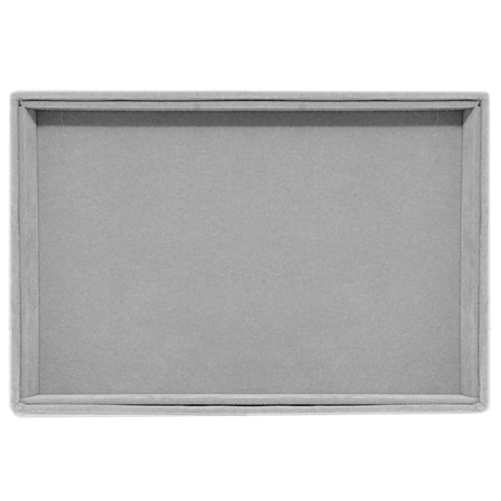 Bandeja Média 30 x 20 x 3 cm - Lisa Atendimento - Brincos - Correntes - Veludo Sem Capa em Oferta na Shopee