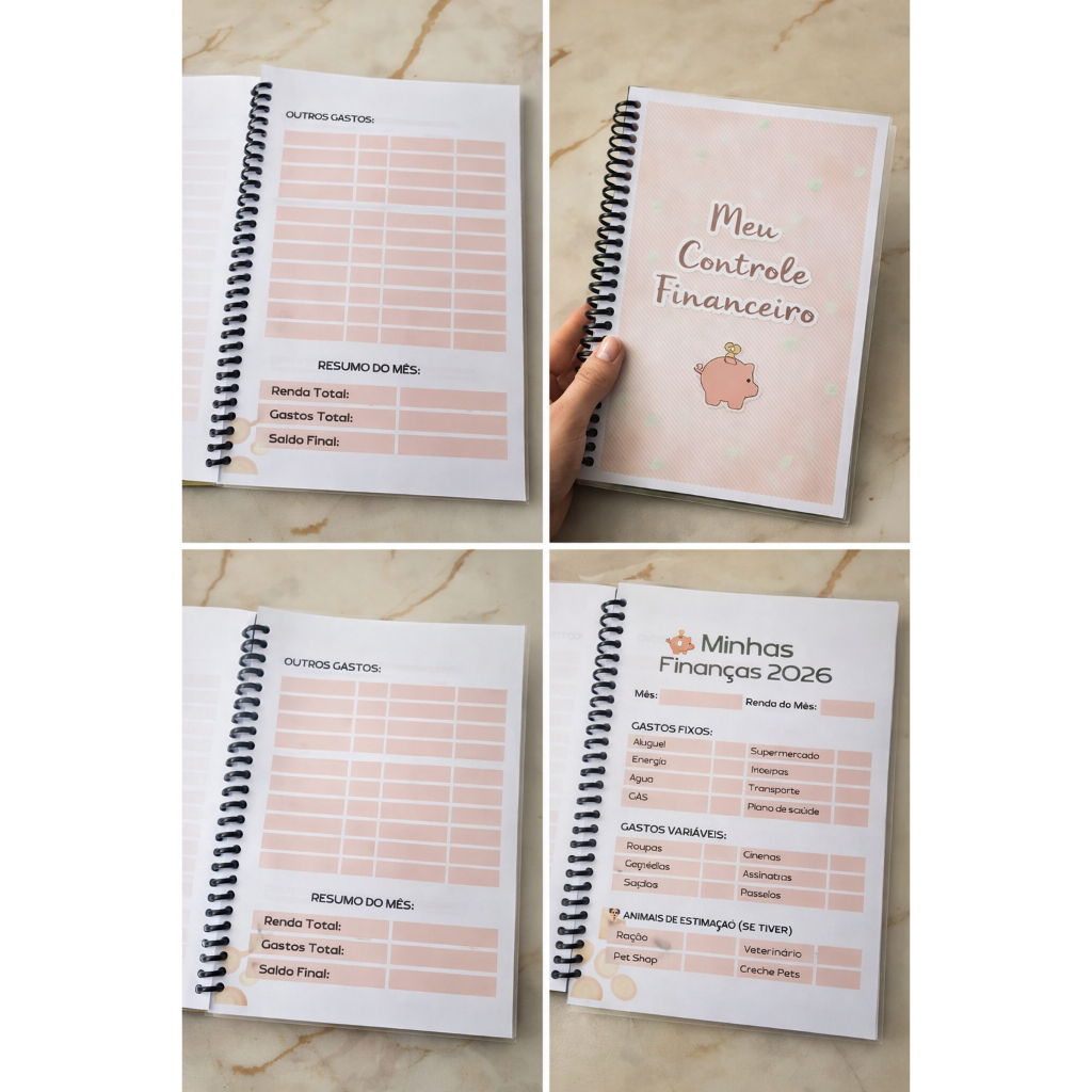 Agenda Meu Controle Financeiro – Planeje, organize e controle seu dinheiro mês a mês 💰📒✨