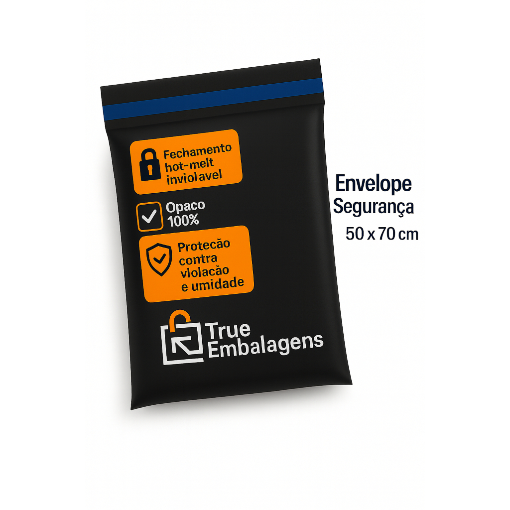 Envelope 50x70 Segurança Embalagem De Envio Correios 50 e 100  unidades