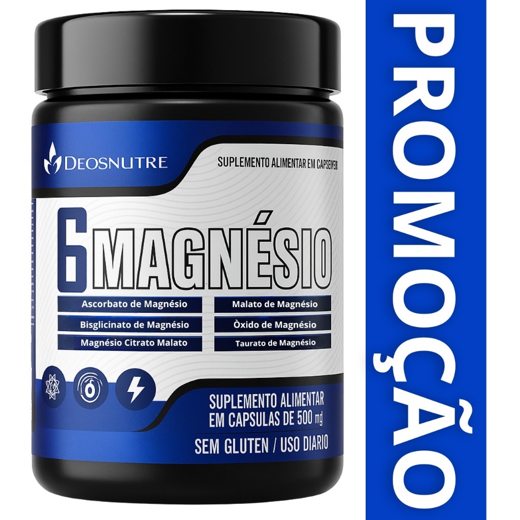 6 Magnésio Ascorbato Bisglicinato Citrato Malato Óxido Taurato - ENVIO IMEDIATO em Oferta na Shopee