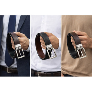 Cinto masculino dupla face - Elegância e versatilidade no seu dia a dia em Oferta na Shopee