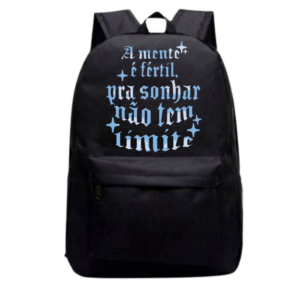 Mochila Grande Unissex Volta Ás Aulas Mc Kevin Nylon Escolar Para Faculdade Leve Envio Imediato