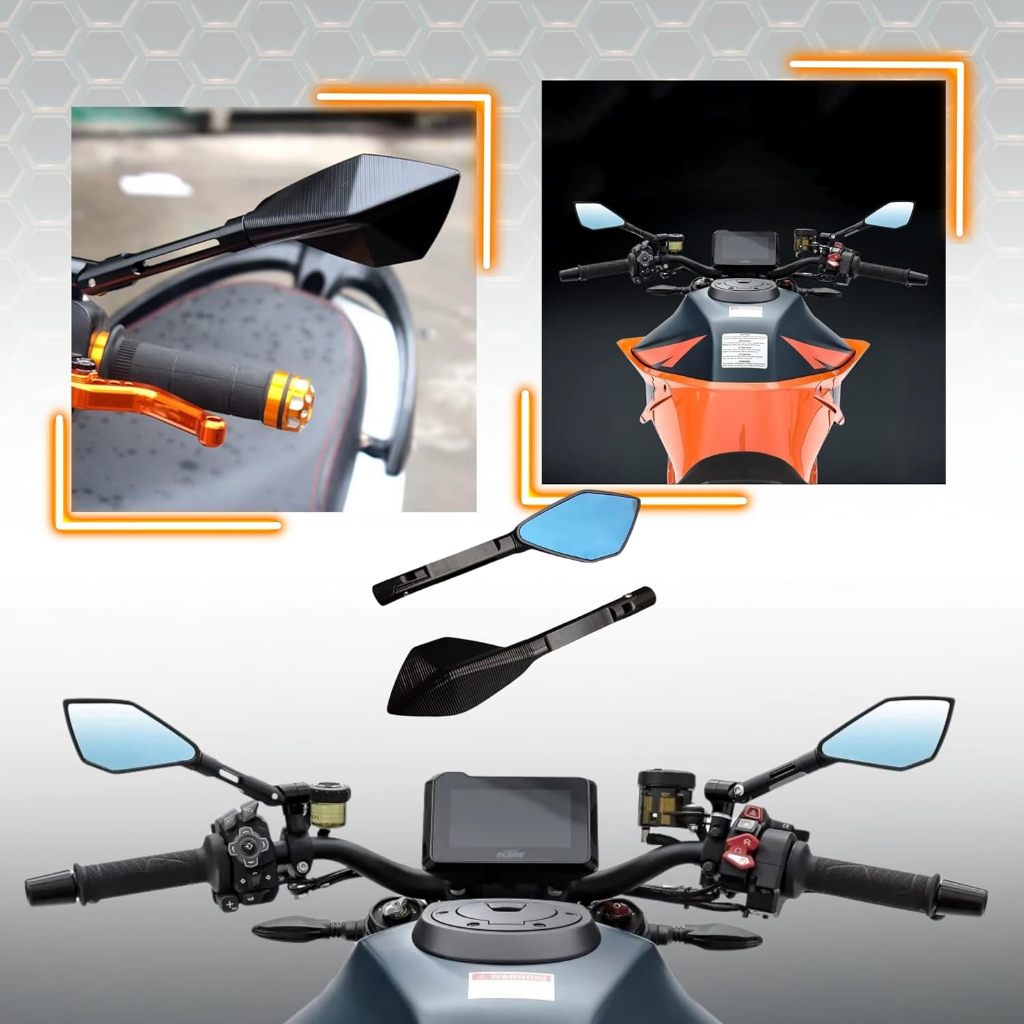 RETROVISOR TOMOK 5 PONTAS MOTO NAKED ESPORTIVO CG TITAN FAN XRE CB300 FAZER YBR em Oferta na Shopee