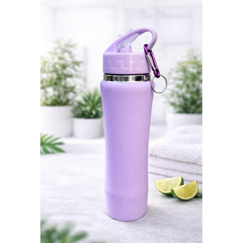 Garrafa 750 ml 3 gelos reutilizaveis quente frio café água termica canudo escolar alta qualidade.