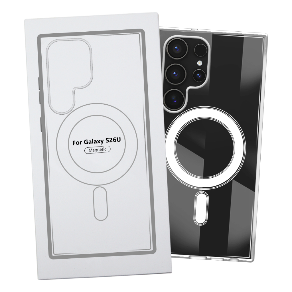 Capa Capinha Transparente Magsafe Magnética Anti Impacto TPU PC Case Para Samsung Galaxy S26 Ultra S948 tela 6.9 pol