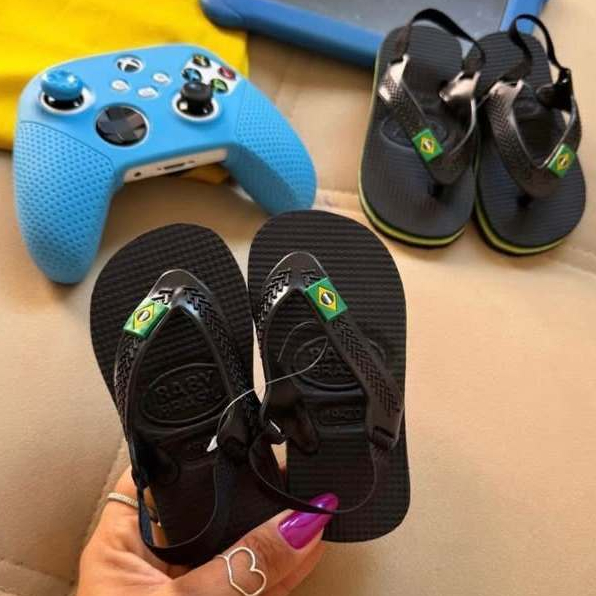 Chinelo De Dedo Bebê Sandália Infantil Antiderrapante Elastico Macia Leve Confortável Verão Brasil