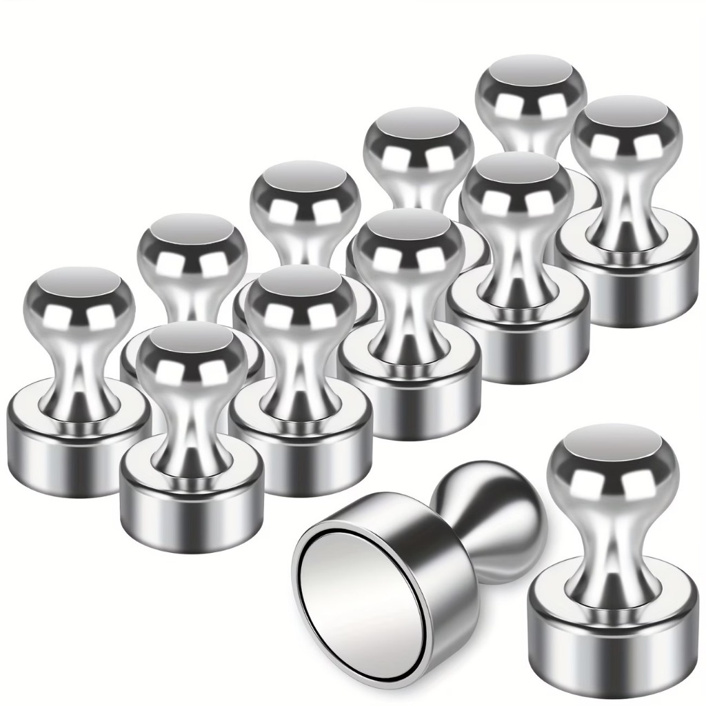 Super Forte Ímã De Neodímio Pinos Magnéticos Otário Percevejo Aço Push Pin Para Geladeira Quadro Branco