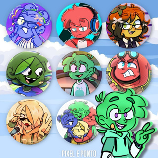 Bottons Mundo Torajo 4.4cm Premium - Pins Torajo, Morajo, Zulmi Anime Bottom - Botons - Buttons em Oferta na Shopee