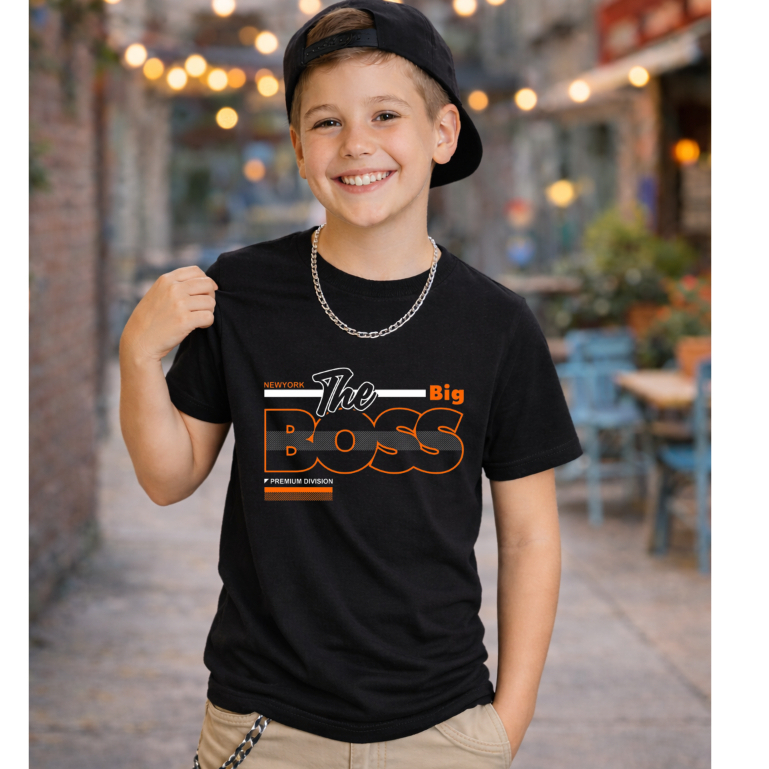 Camiseta Streetwear Infantil Menino Estilo Urbano Casual Street Estilosa Kids Estampada Preta Algodão Manga Curta