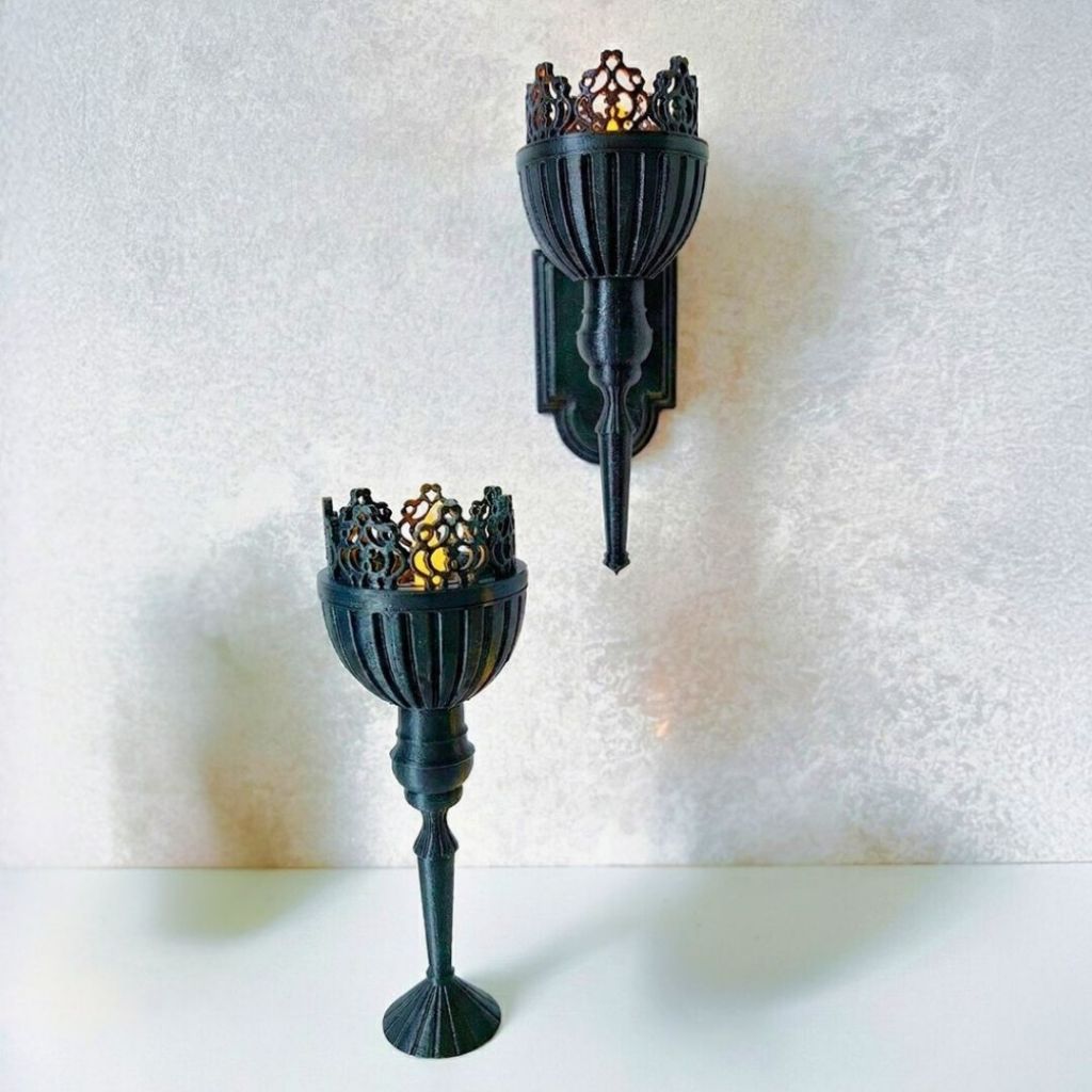 Arandela Decorativa Colonial | Castiçal Luminária | Iluminação Ambiente Elegante
