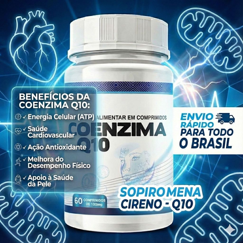 COENZIMA Q10 - 1000MG  60 COMPRIMIDOS | ENERGIA - CORAÇÃO - ANTIOXIDANTE em Oferta na Shopee