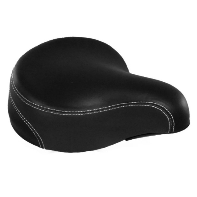 Banco Selim Elleven Bicicleta Beach Bike Confortável Retro 2 Molas com Castanha - PRETO