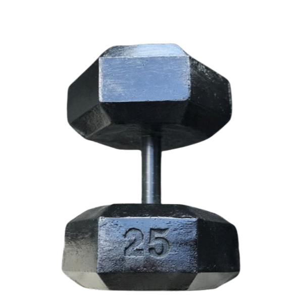 Halter de 25kg - Halter sextavado de cimento - Peso para treino - Unidade