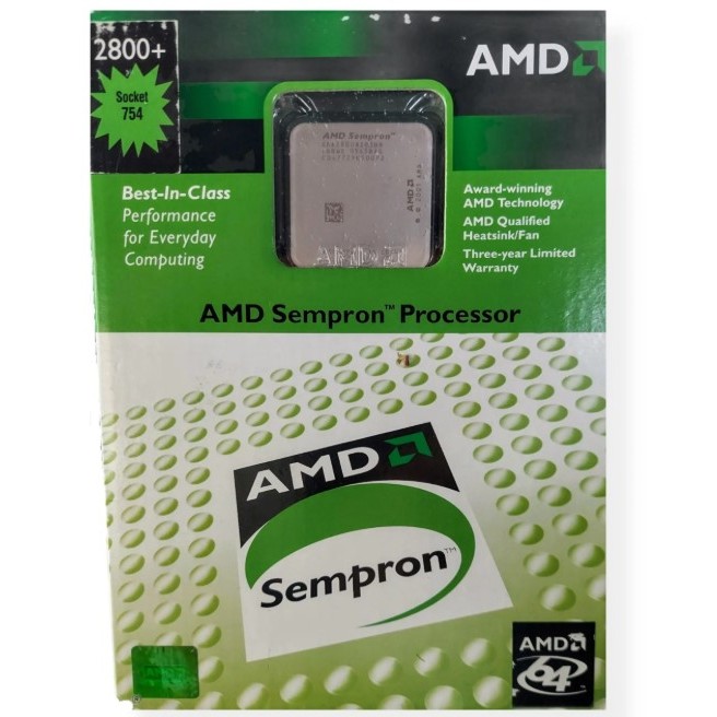 Processador AMD Sempron 2800+ LACRADO NOVO Socket 754 Cooler incluso