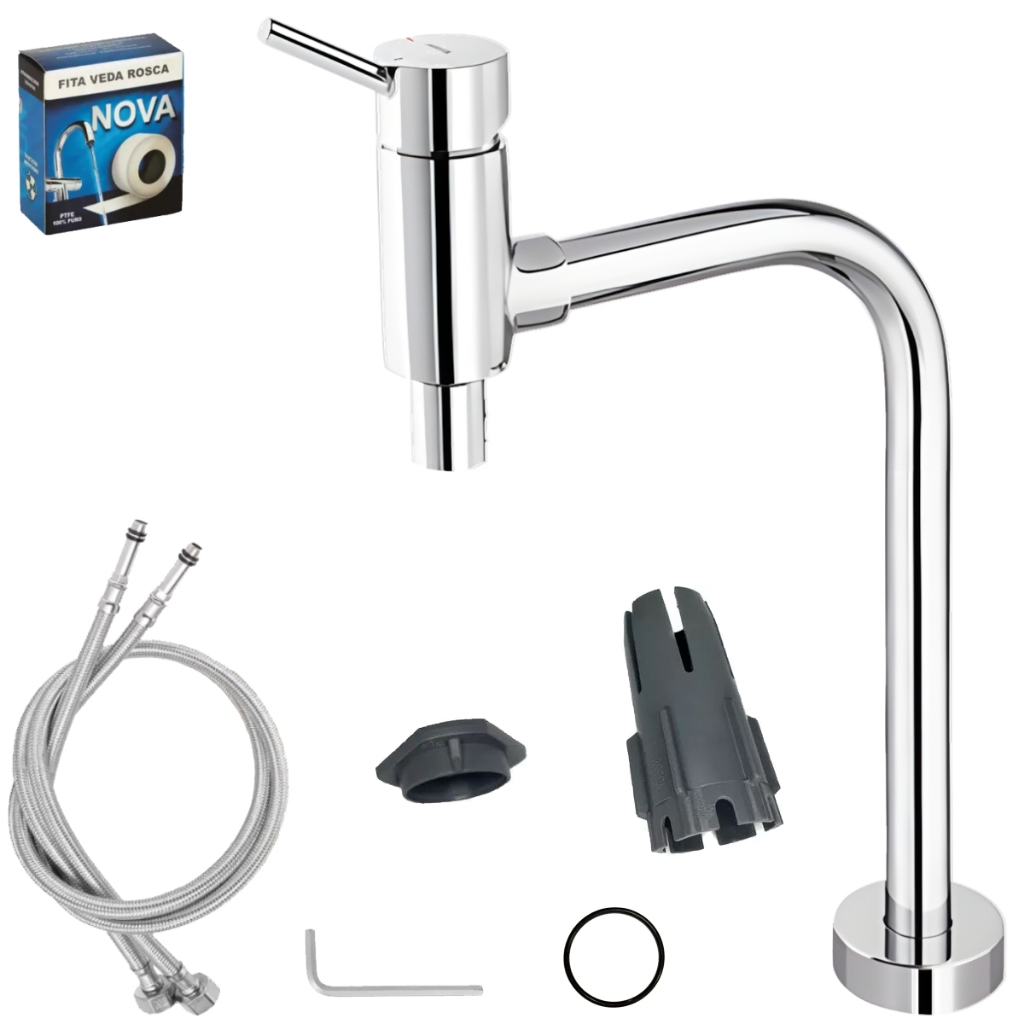Torneira Misturador Monocomando Docol Lóggica 578106 Cromado