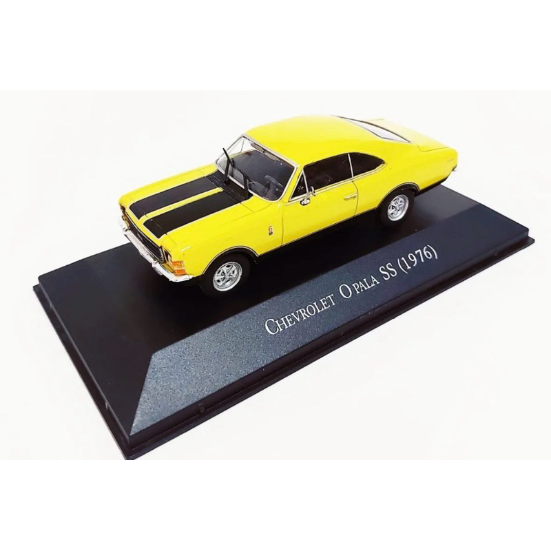 Miniatura Chevrolet Opala SS 1976 amarelo 1:43 Ixo