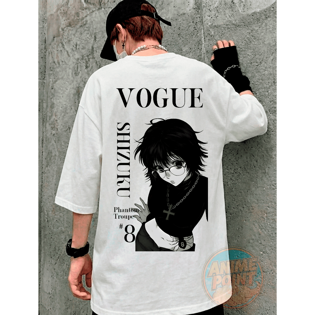 Camisa Camiseta Hunter x Hunter Shizuku Oversized Anime 100% Algodão Estampada HxH Trupe Fantasma