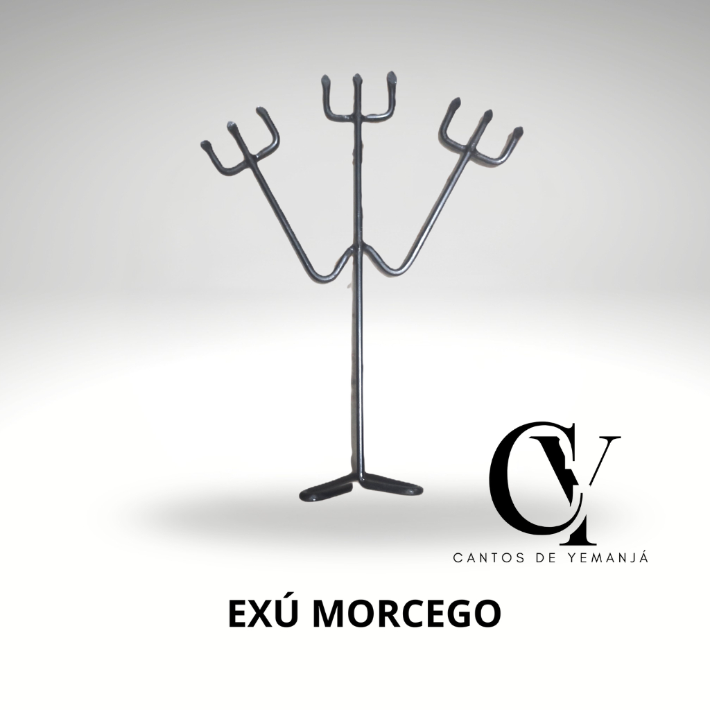 Ferramenta de Assentamento para Exú Morcego 35 cm - Umbanda / Candomblé