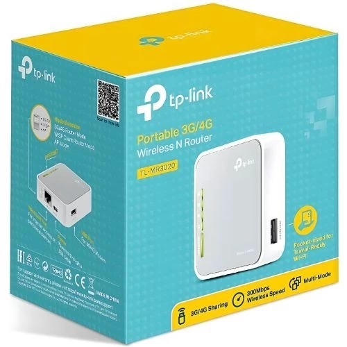 Mini Roteador TP-LINK Wi-fi 300Mbps 3G/4G Portátil USB TL-MR3020