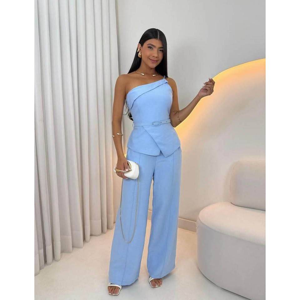 Conjunto Social DIVINE Blusa e Calça PANTALONA Alfaiataria Feminino Mell Mia bom Festas, Eventos e Encontros em Oferta na Shopee