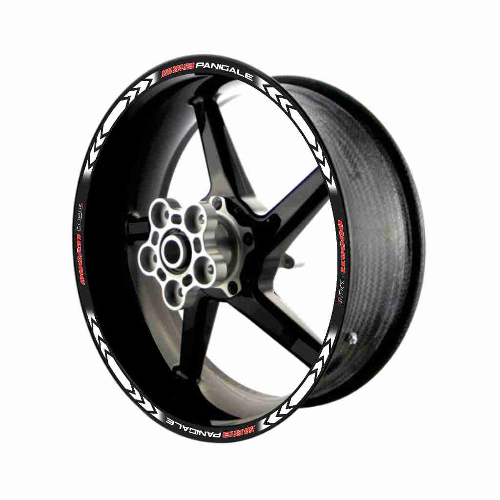 Adesivo Friso Refletivo Roda Moto Adesivo Friso Refletivo Roda Moto Ducati 959 Panigale branco